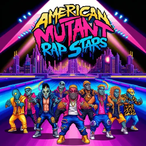 American Mutant Hip-Hop Stars Logo